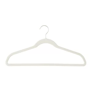 White Non-Slip Velvet Hangers