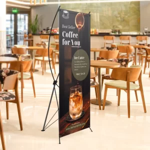 Banners with X frame